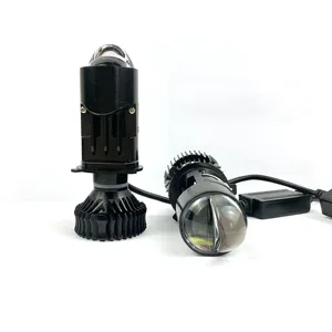 卸売Bi LEDレンズY8ミニプロジェクターレンズH4LEDヘッドライト電球ユニバーサルカーバルブ用