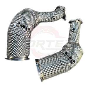 ท่อไอเสียสแตนเลส Vortex SS304 พร้อมแผ่นกันความร้อน สำหรับ Audi RS5 B9 B9.5 2.9T TFSI ปี 2018-2024 - Product Image 6