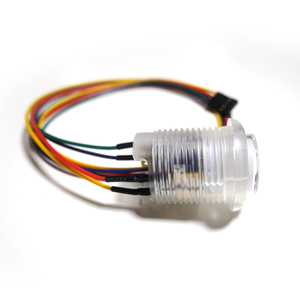 Botón Cóncavo GoldLeaf con Iluminación Transparente RGB LED, Botón de Presión Dedicado para Máquinas de <span class=keywords><strong>Arcade</strong></span>, Pinball y Máquinas de Monedas - Product Image 4