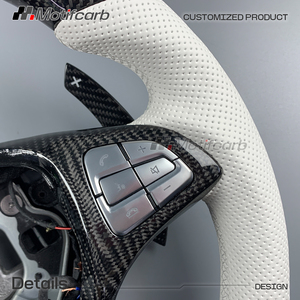 For Mercedes-Benz CLA GLA GLC <b>GLE</b> C <b>E</b> 300 <b>400</b> W205 W213 2015-2018 Custom LED RPM Display Carbon Fiber Steering Wheel - Product Image 4