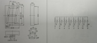 Affichage LED professionnel à 7 segments, 1,5 pouce, 1 chiffre, anode commune, grand caractère, pour les fabricants de minuteurs d'intervalle de gym