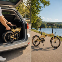 Vélo pliant AVIUS Sand 20 pouces 7 vitesses pour adultes, idéal pour les loisirs, les balades en parc et les trajets quotidiens - Freins à disque doubles, vélo de ville polyvalent