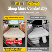Matelas de camping pliable pour voiture, matelas gonflable en PVC, lit d'air, équipement de couchage, matelas gonflable 2 places, lit gonflable pour le camping