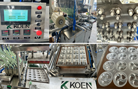 Machine de fabrication de capsules de lessive en film PVA pour poudre et liquide