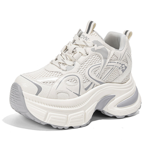 New Spring Summer 2026 Collection Petite Friendly Chunky Soled Height Enhancing Mesh Breathable Women's Casual Sneakers - Product Image 2