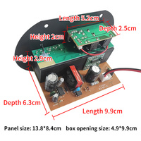 Amplificateur de voiture SF10 personnalisé pour subwoofer de 8 à 10 pouces de classe D avec microphone karaoké