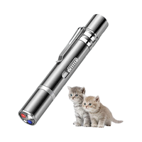 Fournitures pour animaux de compagnie en gros, pointeur laser pour chat rechargeable par USB, jouet interactif multi-motifs pour l'exercice et le jeu des chatons en intérieur