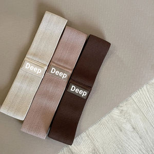 Bande de résistance d'entraînement en boucle pour les hanches avec logo personnalisé, bande de tissu pour les fessiers, bande de fitness pour les hanches, bande de coton pour les fessiers - Product Image 5