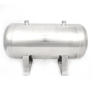Portable High Pressure Air Receiver Horizontal Stainless Steel 20L Air Storage Tank