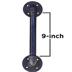 DN 15 flange da pavimento in ghisa malleabile a 4 fori per raccordi per mensole - Product Image 5