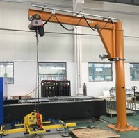 Grue à flèche montée sur colonne avec conception de portée de flèche personnalisée pour levage en atelier et unité de colonne rotative