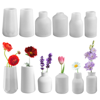 Moule en Silicone pour Vase, Colle Époxy, Gypse, Fleurs Artificielles Variées, Ornements Décoratifs et Ustensiles pour Vases en Céramique et Porcelaine