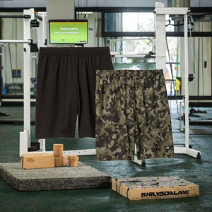 Premium Quality Solid best Fabric Breathable Anti-Wrinkle Street Style Knitted Mid Button Fly Cargo <b>Shorts</b> for <b>Men</b> - Product Image 2