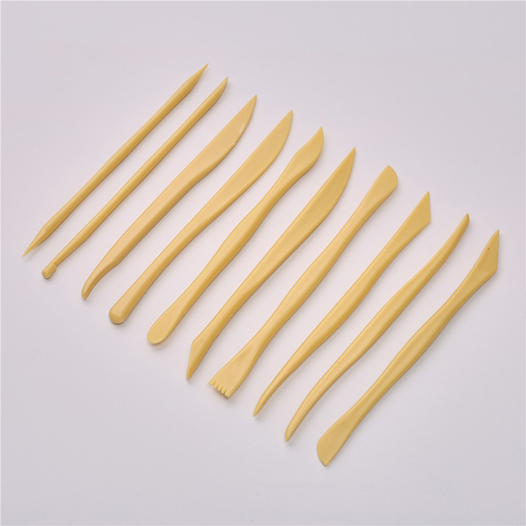 10 Pcs Plastic Clay Sculpting Set Wax Carving Pottery Tools Carving Sculpture Shaper Polymer Modeling Clay Tools Cake Diy set