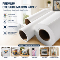 Papier de sublimation numérique pour transfert thermique 35g/45g/50g/60g/70g/80g/90g/100g pour impression par sublimation sur tissu