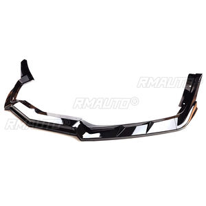 Divisor de Parachoques Delantero para Corvette C8 Z51 STG 3 2020-23, Alerón con Aspecto de Fibra de Carbono Negro Brillante, Negro Mate - Product Image 2
