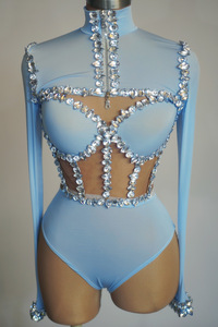 Disfraces de Diamantes Brillantes para Discotecas y Bares de Guangzhou Auyan, Nuevos Trajes de Modelo Principal para Espectáculos de <span class=keywords><strong>DJ</strong></span> y Gogo - Product Image 2