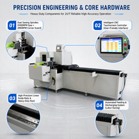 Machine de découpe à double tête CNC 380V haute précision JUNDE à 45 degrés pour la fabrication de profilés en aluminium pour fenêtres et portes