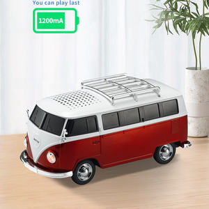 New Arrival xách tay màu xanh răng âm thanh xe buýt Xe mô hình loa không dây <span class=keywords><strong>USB</strong></span> Máy nghe nhạc loa âm nhạc BT bên ngoài trời xe Loa - Product Image 4