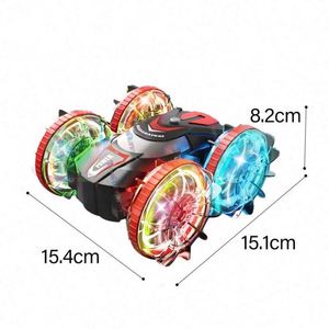 Voiture télécommandée aquatique amphibie de haute qualité avec contrôle au doigt, lumières et sons interactifs, emballage incluant TRY ME - Product Image 2