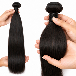 ผมแท้ 100% เรมี่ แบบเป็นมัด สีดำธรรมชาติ ผมหยิกแบบเวฟท์  สามารถปรับขนาดได้ - Product Image 5