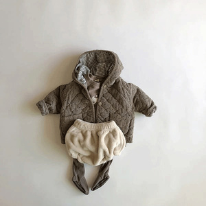 Manteau d'hiver pour bébé 2022 nouveau manteau coréen en coton rembourré à pois pour garçon de 0 à 3 ans veste chaude en coton pour fille - Product Image 5