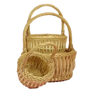 Round Cheap Willow Basket Wholesale Willow Baskets