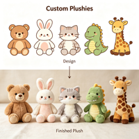 Mascotte en peluche personnalisée OEM d'usine, motif fruits et légumes, conception de croquis sur mesure, poupée douce, étiquette suspendue et emballage personnalisés