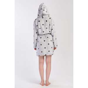 Bata de Baño para Mujer, Suave, con Capucha, Manga Larga/Corta, Cintura Elástica, Transpirable, Estampado Sexy, para Invierno y Uso Doméstico - Product Image 1