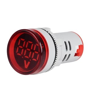 Voltmètre numérique AD101-22VMS 22mm 20-500V AC, indicateur LED mini rouge vert jaune, voyant lumineux <span class=keywords><strong>de</strong></span> panneau - Product Image 3