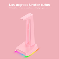 ONIKUMA Support pour casque de jeu ST-5 Rgb Support pour casque d'écoute Support d'affichage de bureau Support pour casque d'écoute à base de lumière Usb