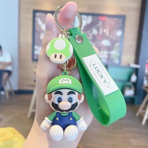 Nouveau design cadeaux kawaii Anime figure souvenir 3d <span class=keywords><strong>super</strong></span> marios <span class=keywords><strong>bros</strong></span> pvc porte-clés en caoutchouc - Product Image 6