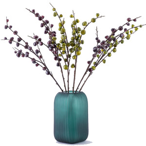 Simulation Fig Branche Protection De L'environnement Colle Douce Simple 5 Fourche Faux Plante Artisanat Décoration De La Maison-149 - Product Image 1