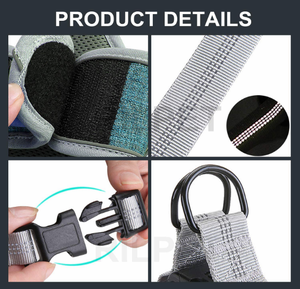 Conjunto de arnés y correa para perros de primera calidad, chaleco de tela vaquera suave para mascotas, correa reflectante ajustable sin tirones para <span class=keywords><strong>collar</strong></span> de perro para cachorros y perros - Product Image 4