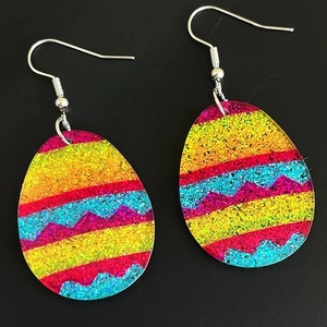 Orecchini di coniglio colorati ragazza orecchini acrilici donna vacanza acrilico orecchini di Pasqua gioielli nuovi oggetti 2024 orecchini - Product Image 3