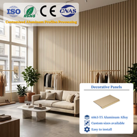 Panneau mural en aluminium ondulé moderne, imperméable et ignifuge, avec design 3D ondulé, pour usage de divertissement et décoration intérieure