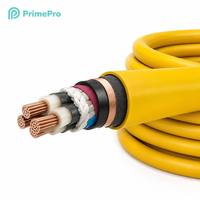 Cable de Minería Industrial de Alta Resistencia PrimePro YJV, Conductor de Cobre, Revestimiento de XLPE CPE/Neopreno, 0.6/1kV IP67 4-70mm -40C +90C