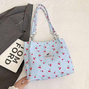 Bolso de Hombro Casual con Estampado de Cerezas a la Moda para Mujeres y Niñas, Bolso de Mano Moderno para la Oficina - Product Image 3