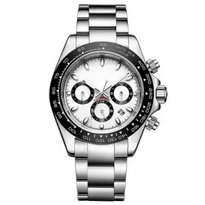 Ultimo stile Vintage lussuoso cronografo Relogio De Luxo Homens orologio da uomo impermeabile Logo personalizzato