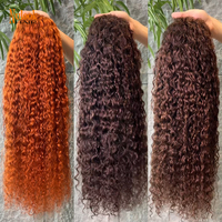 Perruques brésiliennes en cheveux humains ondulés colorés, qualité fiable, vente en gros d'usine, perruques frontales en dentelle HD 13x4 pour femmes