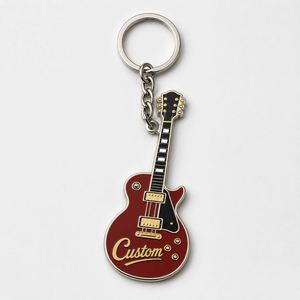 Porte-clés personnalisés en gros de haute qualité, chaînes classiques, souvenirs de clubs de musique, promotions pour les magasins de musique, anneaux porte-clés - Product Image 3