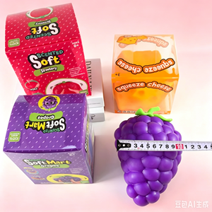 12cm Peach Silicone Mini Squishy Toy Squeeze Stress Relief <b>Fidget</b> Toy Colorful Fruit Sensory Toy Children's - Product Image 4