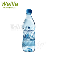 Étiquette thermorétractable personnalisée pour bouteille d'eau minérale, film d'emballage plastique PET PVC pour canettes, vente en gros