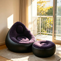 Fauteuil Gonflable Confortable et Léger avec Repose-Pieds pour Camping en Plein Air – Vente Directe Usine OEM