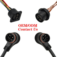 Connecteur de batterie Ebike 2 + 4 2 + 5 broches câble de prise étanche Signal d'alimentation pour contrôleur de moteur de vélo électrique chargeur HENG-WELL