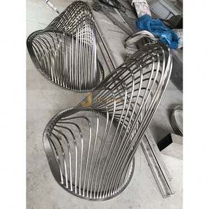 Escultura Cinética de Viento Art Deco de Acero Inoxidable ANW8979, Arte Móvil Personalizado para Jardín y Exteriores, para Decoración - Product Image 2