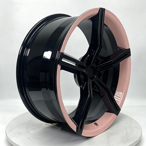 Rines Deportivos Negros Brillantes para Auto, Estilo Spoke, Forjados a Medida en 6061T6, 5x100, 5x112, 5x114.3, 5x120 para E90, X3, X4, M5 - Product Image 4