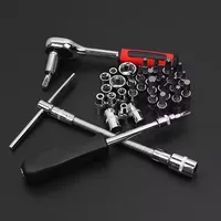 Jeu de clés à cliquet pour mécanicien 82 pièces en acier au carbone à usage intensif Outils à main supportés par OEM avec garantie d'un an pour l'utilisation du véhicule