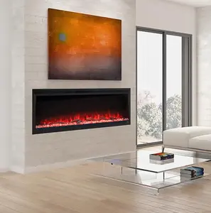 Manufacturer Wholesale LED Fireplaces Electric heater 750w/1500w Modern 3D Electric Decorative Fireplace Indoor