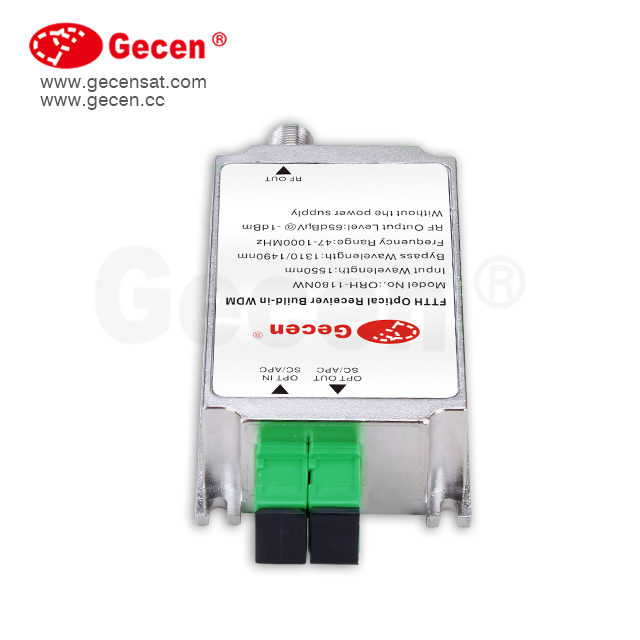 Мини catv FTTH оптический узел оптический приемник ORH-1180AW AGC и WDM